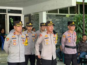 Kapolres Wajo Pimpin Apel Pengecekan dan Pengamanan Kantor PPK Tempe Pasca PSU