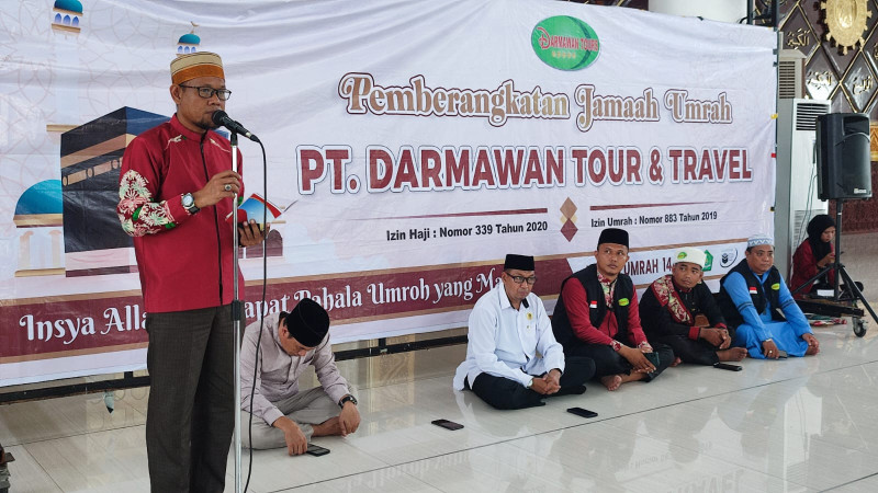 Pelepasan 85 Jamaah Umrah PT. Darmawan, Nikmati Awal Ramadhan di Mekkah