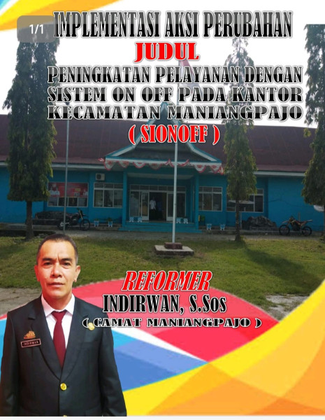 Camat Maniangpajo Launching Inovasi 2024 “SIONOFF”