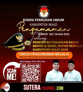 Rapat Pleno Terbuka Penetapan Pasangan Calon Bupati dan Wakil Bupati Wajo Terpilih