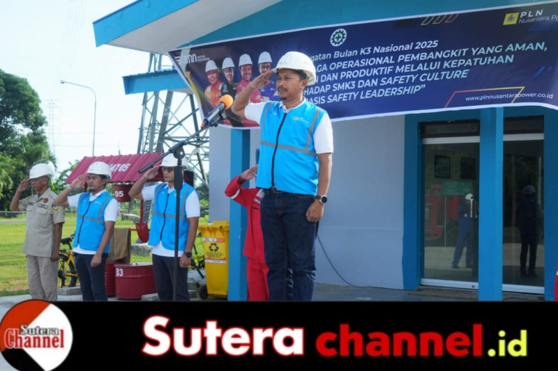 PT PLN NP UP Sengkang Gelar Apel Kesiapsiagaan Dalam Rangka Pembukaan Peringatan Bulan K3 Nasional di PLN Nusantara Power Tahun 2025