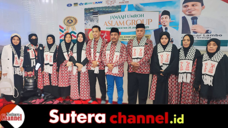 Sudirman Meru Dampingi Jamaah Umrah PT Aslam Group Internasional ke Tanah Suci
