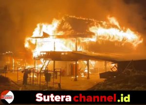 Asrama OB Kampus Tiga Pondok Pesantren As’adiyah di Macanang Ludes Terbakar