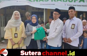 Anak Yatim Binaan Sutera Channel Terima Bantuan Dari Bank Syariah Indonesia Melalui Baznas Wajo