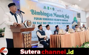 Pembukaan Bimbingan Manasik Haji Oleh Forum Komunikasi Kelompok Bimbingan Ibadah Haji dan Umrah (FK-KBIHU) Kabupaten Wajo