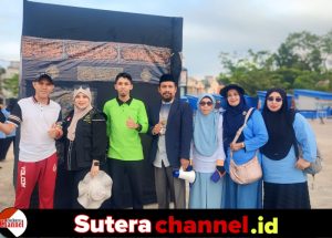 Calon Jamaah Haji Wajo Lakukan Praktek Tawaf Sa’i dan Melontar Jumrah di RTH Callaccu Sengkang