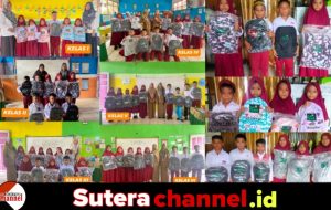 PT PLN NP UP Sengkang Bagikan Tas Sekolah Gratis Untuk Siswa SD, Program BERBAGI ASA (Alat Sekolah Siswa)