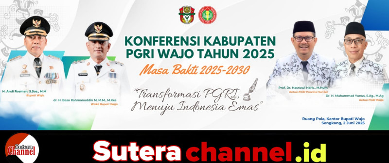 Konferensi Kerja Kabupaten PGRI Wajo 2025, Harapkan Transformasi Menuju Indonesia Emas
