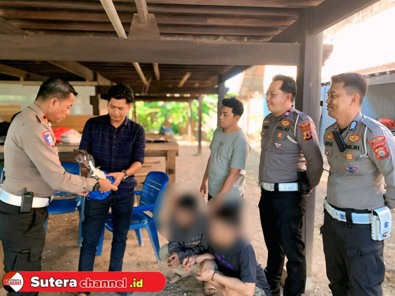 Nyaris Tabrak Petugas, Pengedar Sabu Tertangkap Saat Operasi Satlantas Wajo